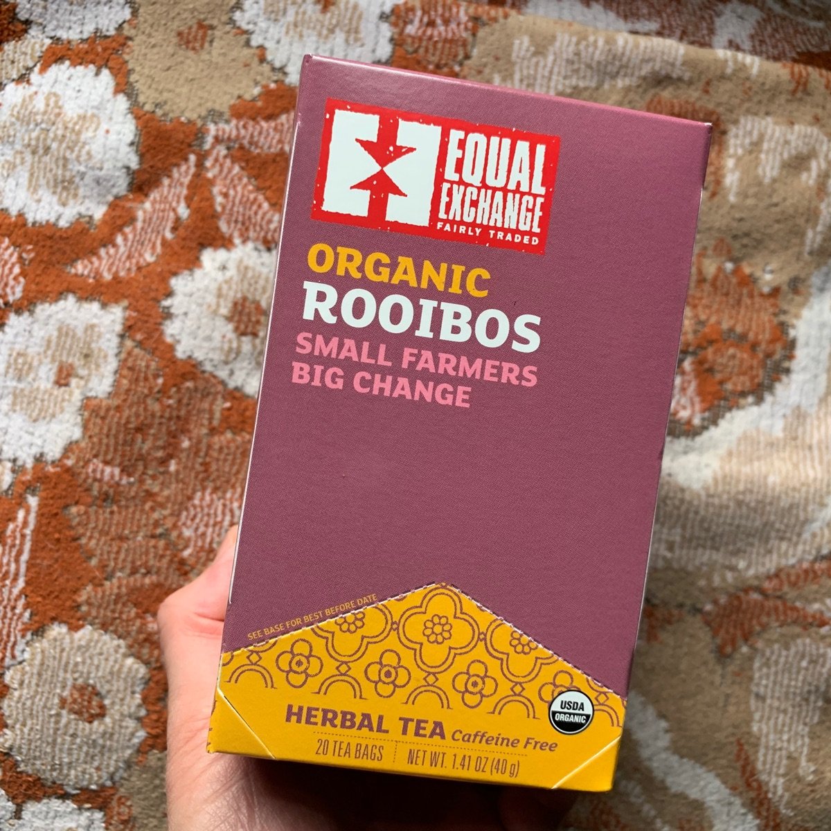 Organic Rooibos Sample Organic Rooibos from Equal Exchange - Vegan Product Reviews & Ratings ...