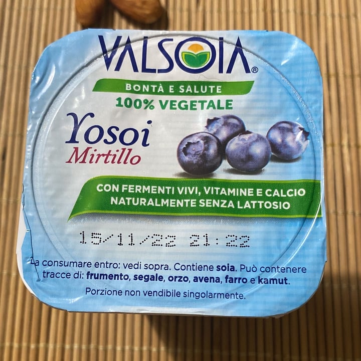 photo of Valsoia Yogurt ai Mirtilli shared by @millonaluna92 on  21 Oct 2022 - review