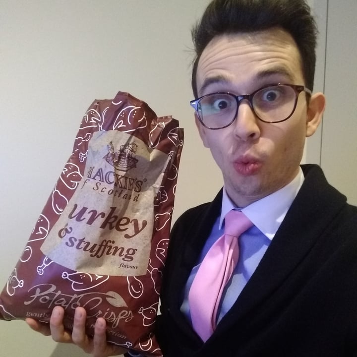 photo of Mackie's of Scotland Turkey & Stuffing flavour crisps shared by @thedappervegan on  15 Dec 2020 - review