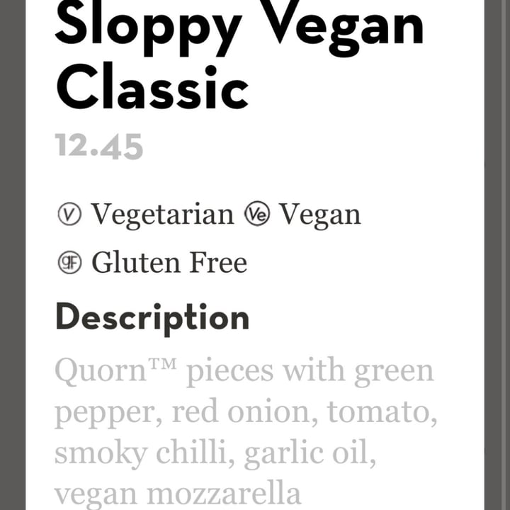 photo of Pizza Express Sloppy Vegan shared by @roxyvulpes on  12 Jul 2021 - review