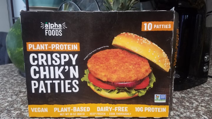 photo of Alpha Foods Crispy Chik’n Patties shared by @lluvia770 on  27 Jun 2020 - review