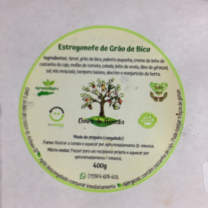 review photo of Cheiro de floresta Estrogonofe de Grão de Bico shared by @vitorfavano on 25 Jul 2021 - review