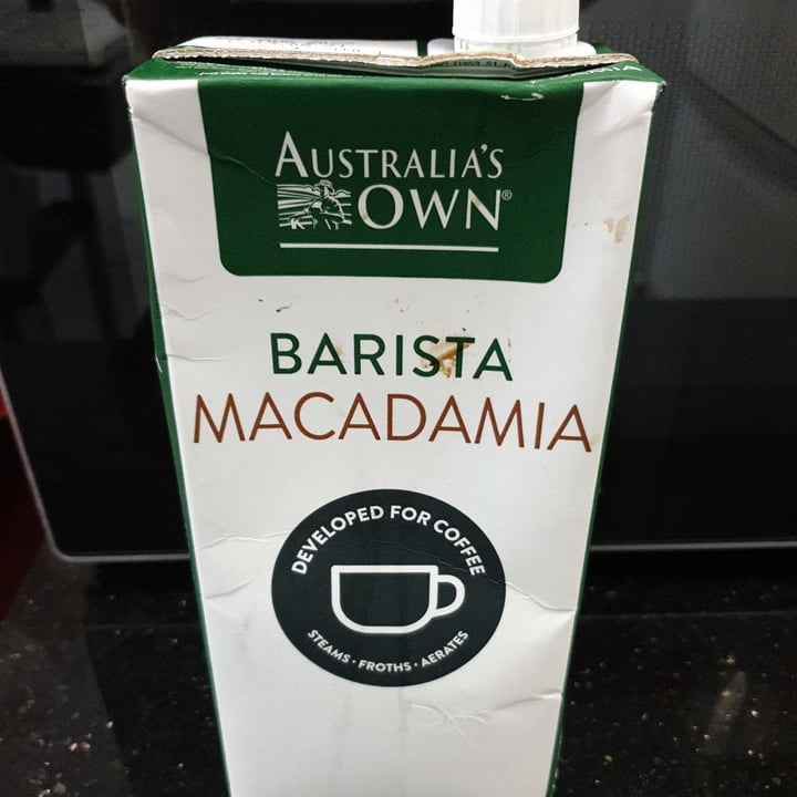 photo of Australia's Own Barista macadamia milk shared by @chloeliew on  14 Feb 2022 - review