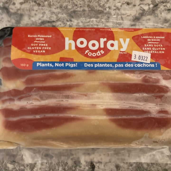 review photo of Hooray Foods Plant-based Bacon shared by @cuttlefish on 28 Feb 2022 - review