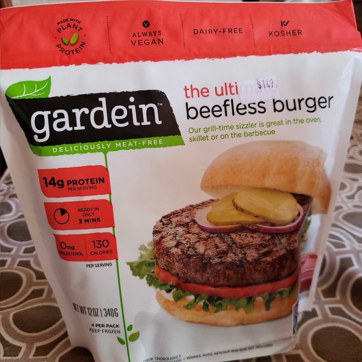 photo of Gardein The Ultimate Beefless Burger shared by @anacortesl on  02 Jul 2020 - review
