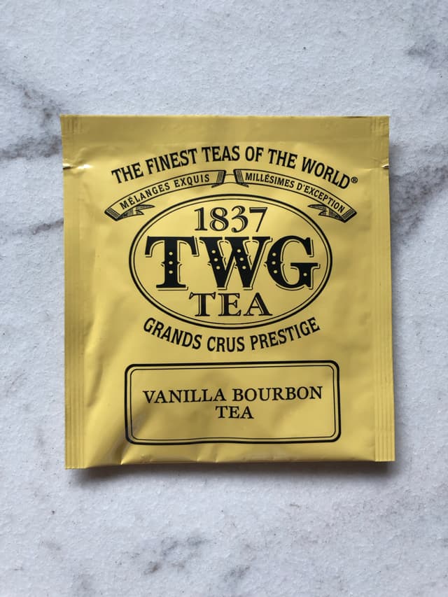 【未開封】TWG TEA VANILLA BOURBON TEA 15個入り TWG Tea, Vanilla Bourbon Tea 15 count Hand Sewn Cotton Tea