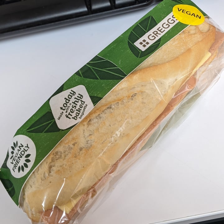 photo of Greggs Vegan Ham and Cheeze Baguette shared by @beccasaurus on  19 Aug 2021 - review