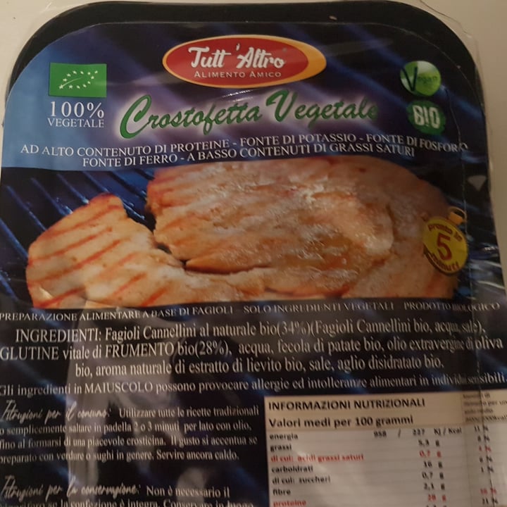 photo of TUTT' ALTRO Alimento Amico Crostofetta vegetale shared by @samarra on  08 Feb 2022 - review