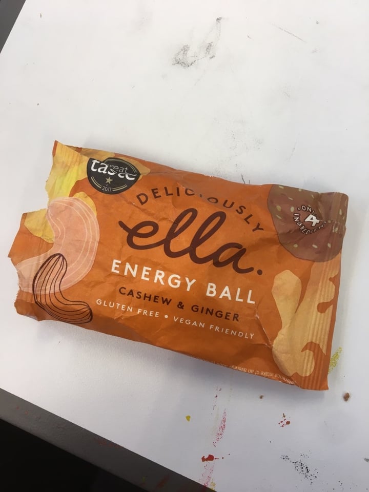 photo of Deliciously Ella Cashew & Ginger Energy Ball shared by @hollydylan on  20 Jan 2020 - review