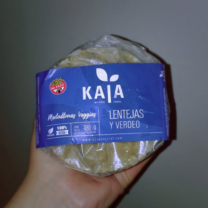 photo of Kaia Natural Foods Hamburguesa de lentejas y verdeo shared by @dbg on  17 May 2021 - review