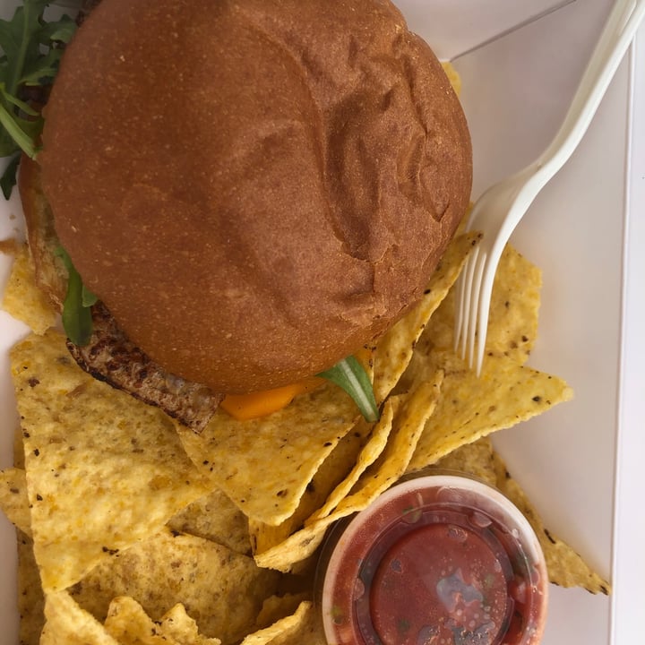 review photo of Connie's Cafe Plantbased Kitchen Beyond Spring Burger shared by @kupshaw3674 on 02 Jul 2020 - review