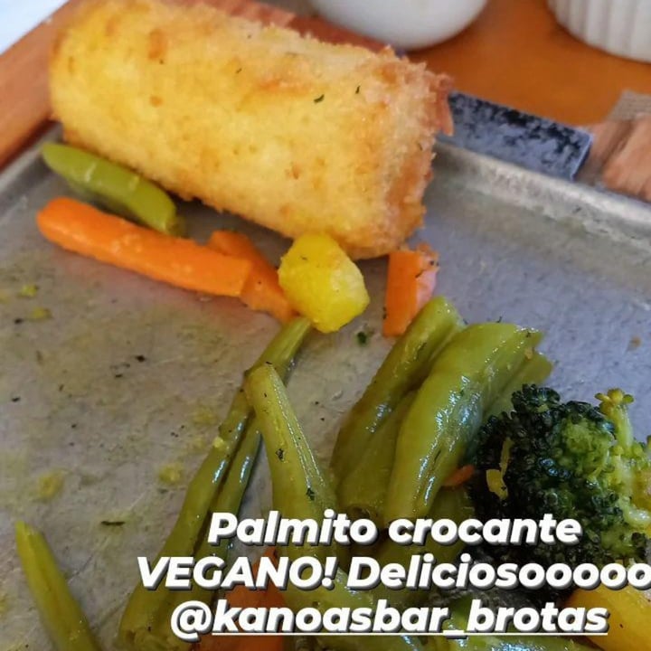 review photo of Kanoas Bar Palmito Crocante Vegano shared by @giselleanzini on 06 Aug 2022 - review