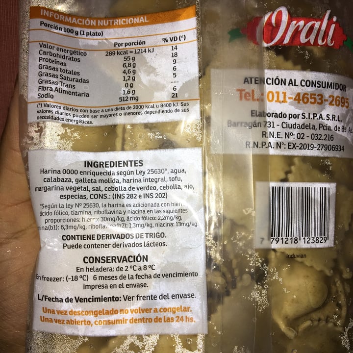 photo of Orali Ravioles De Calabaza Y Tofu shared by @rodrigo on  31 May 2021 - review