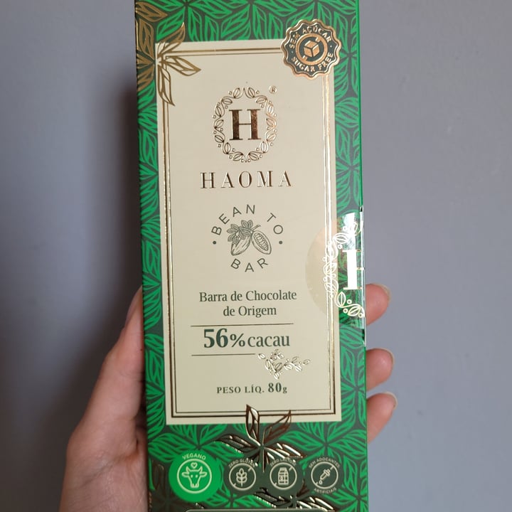 photo of Haoma Barra de chocolate 56% cacau shared by @victorialeonel on  01 Jul 2022 - review