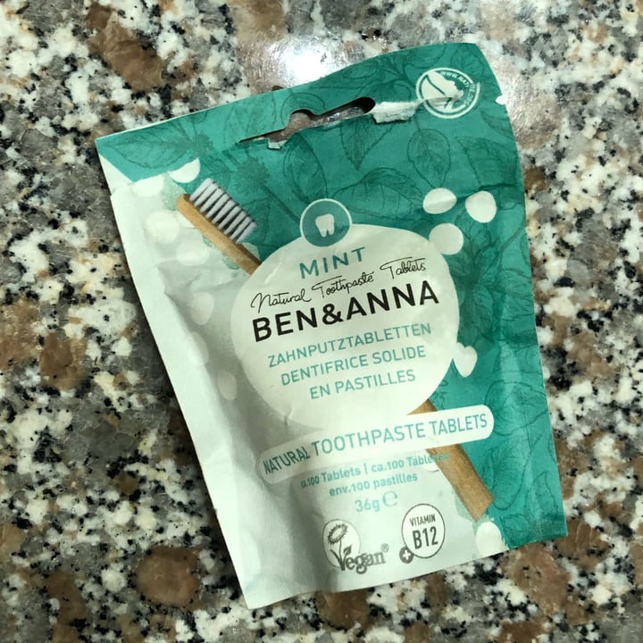 photo of Ben & Anna Mint Natural toothpaste tablets shared by @frasoya on  26 Oct 2021 - review