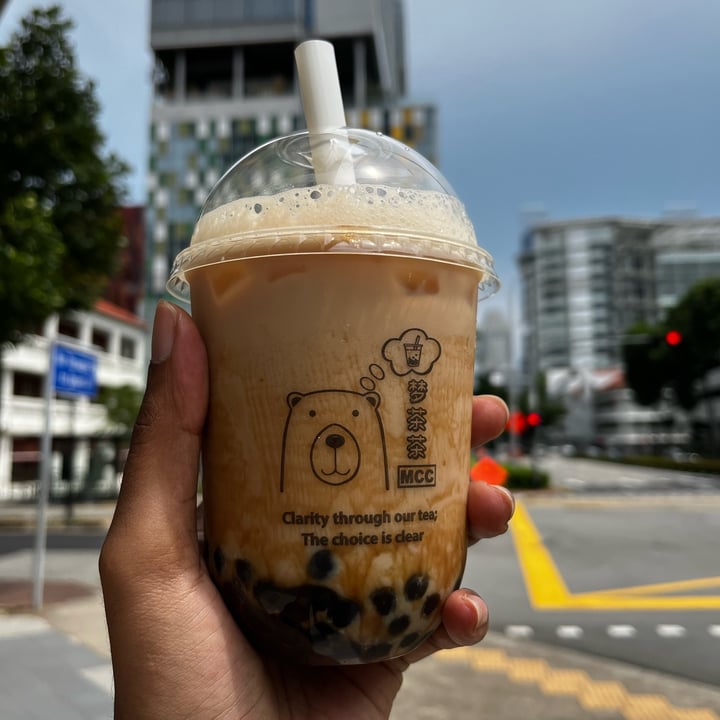 photo of Mong Cha Cha Cafe 梦茶茶 Earl Grey Black Sugar Boba Mylk Tea shared by @neralo on  16 Oct 2021 - review