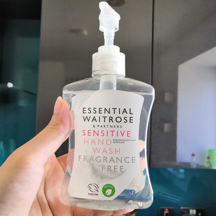 review photo of waitrose essential Sensitive Hand-wash Fragrance Free shared by @ilariag on 10 Jul 2022 - review