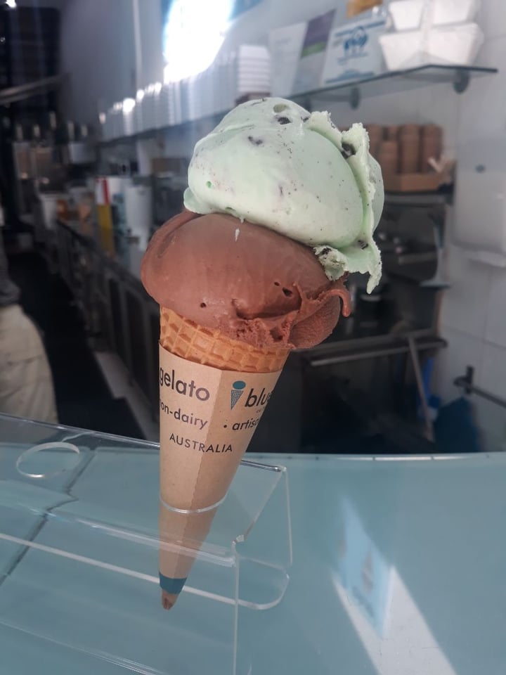 review photo of Gelato Blue Choc mint and choc hazelnut gelato shared by @biancag on 01 Aug 2019 - review
