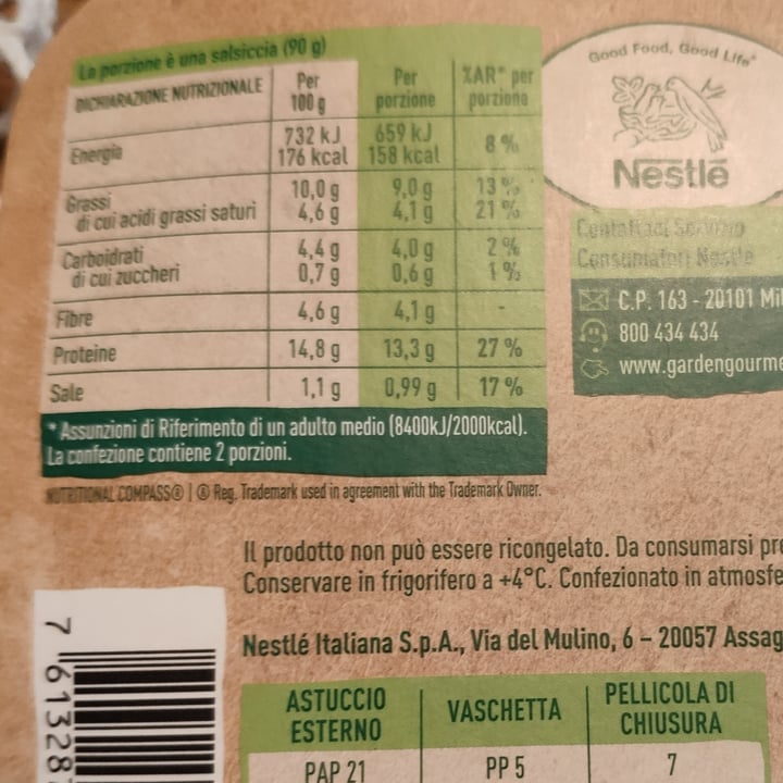 review photo of Garden Gourmet Sensational Salsiccia shared by @mikutheclown on 21 Jun 2022 - review