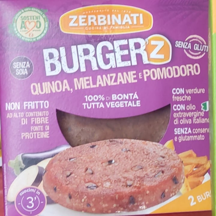 review photo of Zerbinati Burger Quinoa, Melanzane e Pomodoro shared by @enricogen on 21 Jul 2022 - review