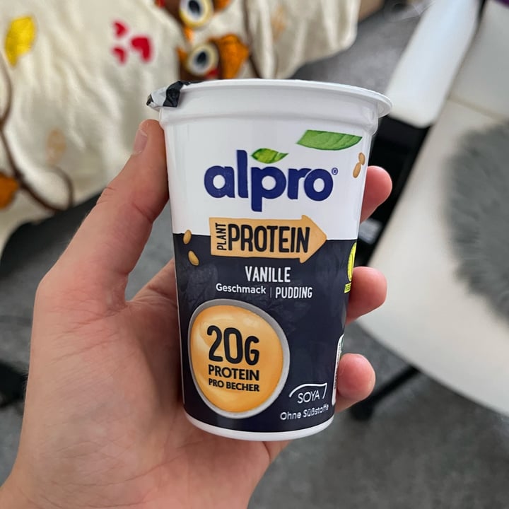 photo of Alpro Plant Protein Vanille Pudding shared by @domcsiwill on  25 Sep 2022 - review