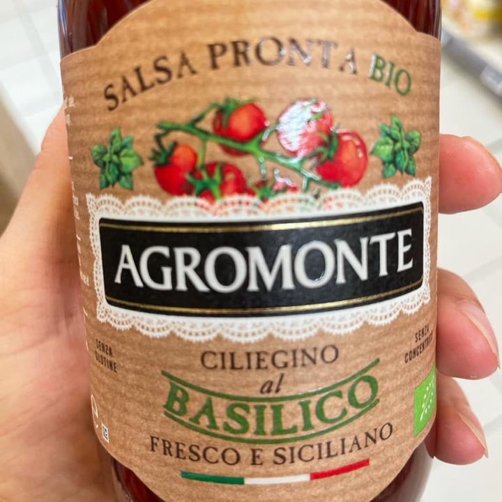 photo of Agromonte Salsa pronta di ciliegino al basilico shared by @valedv on  31 Aug 2022 - review