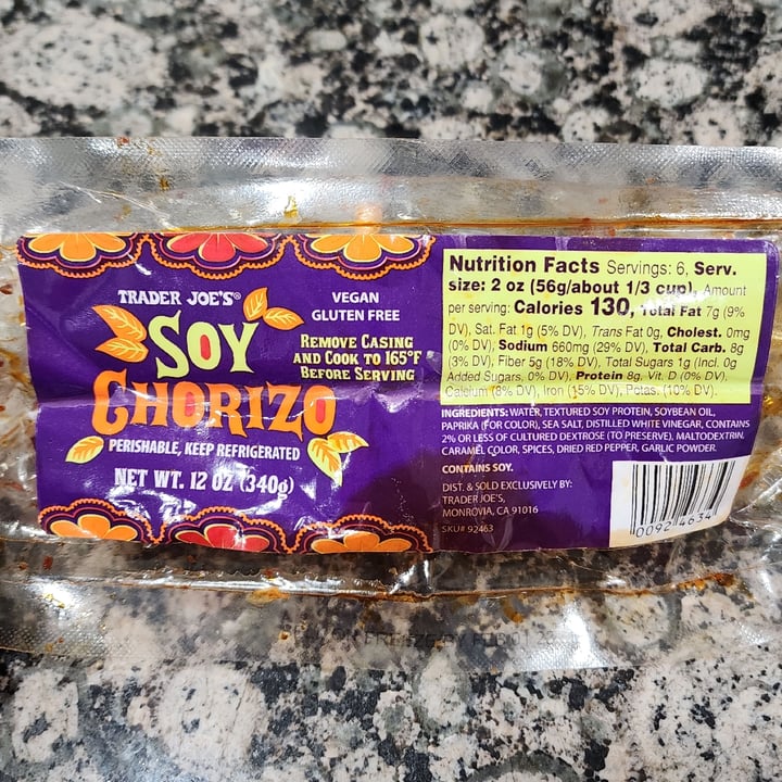 Trader Joe's Soy Chorizo Review abillion