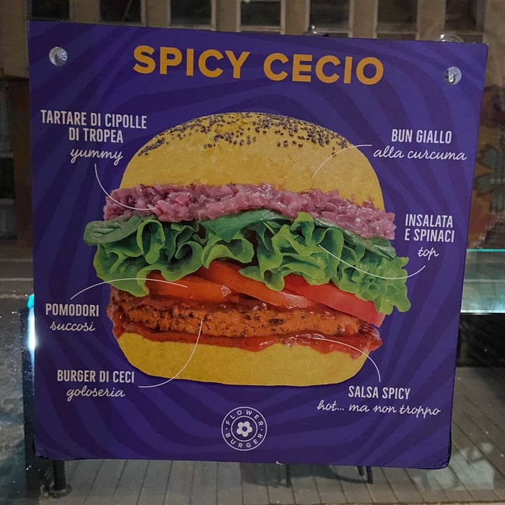 photo of Flower Burger Spicy cecio shared by @aledece on  10 Jun 2022 - review