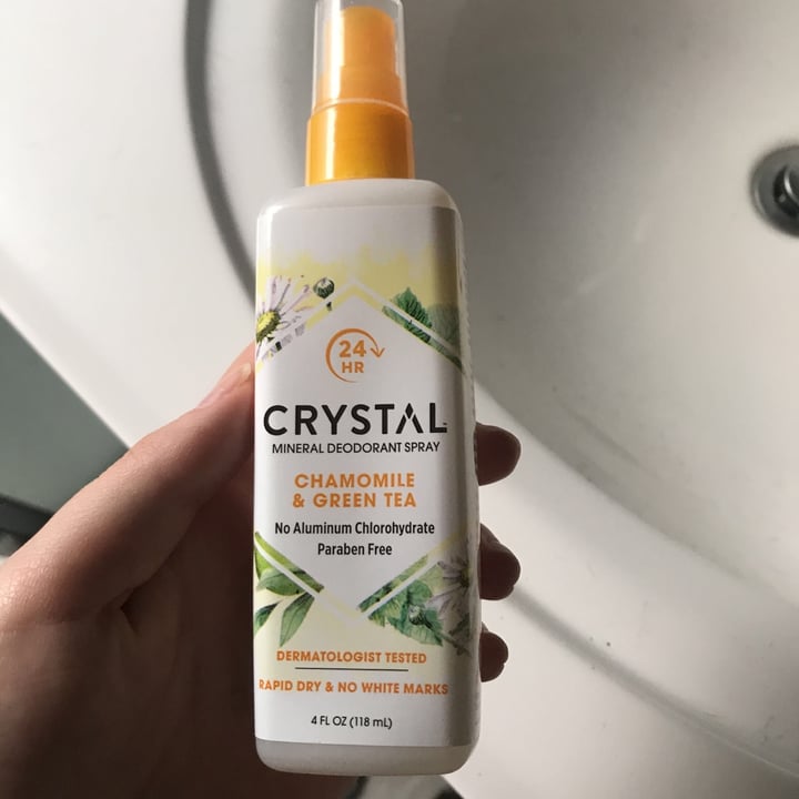 photo of CRYSTAL  Chamomile and green tea spray deodorant shared by @thevegansatanist on  26 Apr 2020 - review