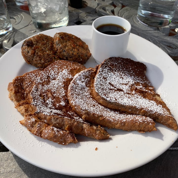 photo of SqWires Restaurant & Annex Vegan French Toast With House made Vegan Sausage shared by @cyost on  02 Oct 2020 - review