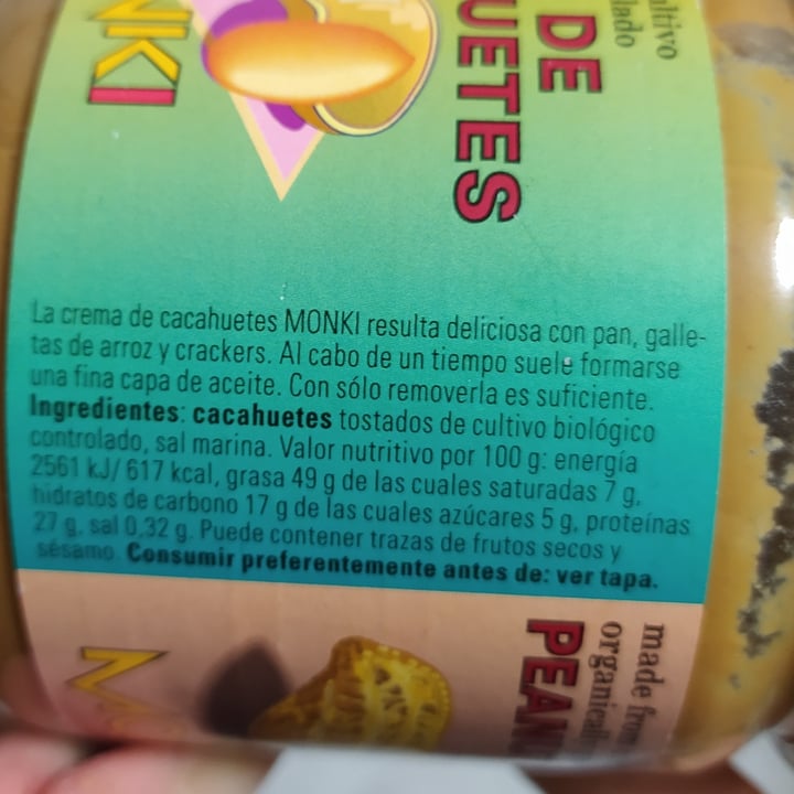 photo of Monki Crema de Cacahuete shared by @nutximichu on  10 Oct 2020 - review
