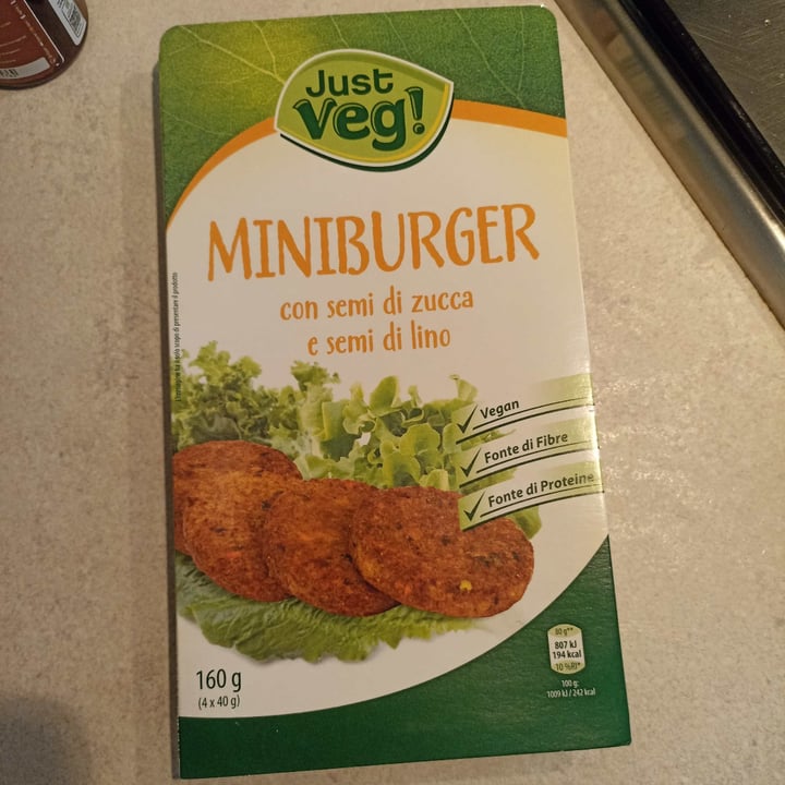 photo of Just Veg! (ALDI Italy) Miniburger Con Semi Di Zucca shared by @ffraaa on  13 Jun 2022 - review