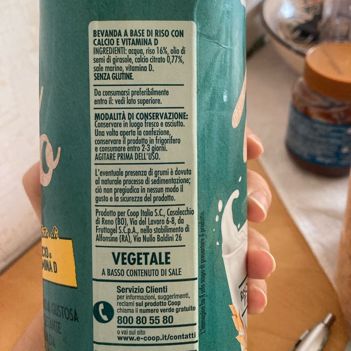 review photo of Bene.Si coop Bevanda a base di riso arricchita di calcio e vitamina D shared by @springl on 13 Sep 2022 - review