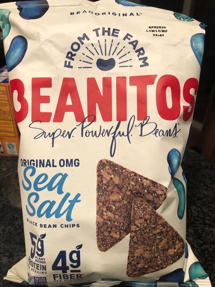 photo of Beanitos Beanitos Original OMG Sea Salt Black Bean Chips shared by @yumi on  06 Jan 2020 - review