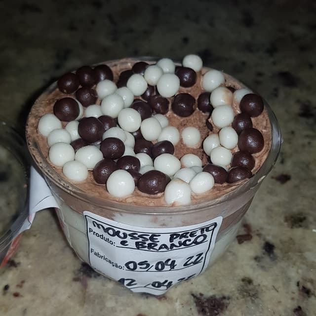 Photo of the dish “Mousse Preto E Branco”