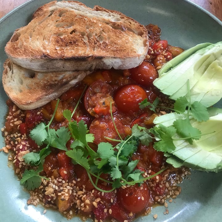 photo of Salvation Cafe Vegan Shakshuka shared by @sarahjeggle on  04 Feb 2021 - review