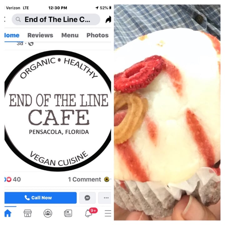 review photo of End Of The Line Cafe Strawberries & Cream Cupcakes shared by @lindalcarter8 on 04 Aug 2020 - review