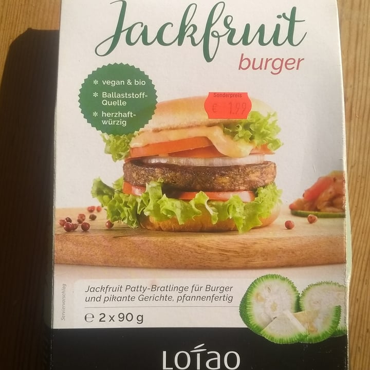 photo of Lotao Jackfruit Burger shared by @felice on  02 Jun 2020 - review