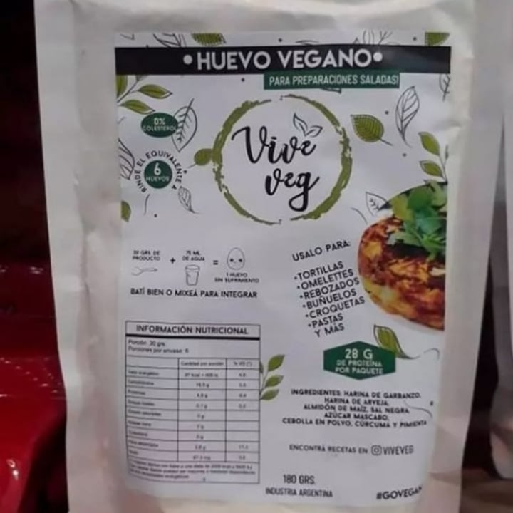 photo of Vive Veg Huevo Vegano shared by @aylubrun on  26 May 2022 - review