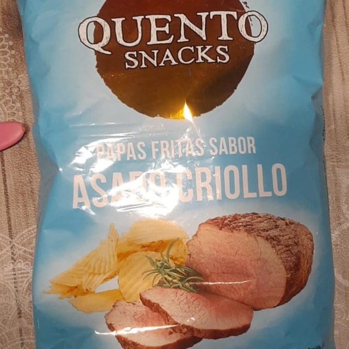 photo of Quento Snacks Papas fritas sabor asado criollo shared by @veganluli on  08 Dec 2021 - review