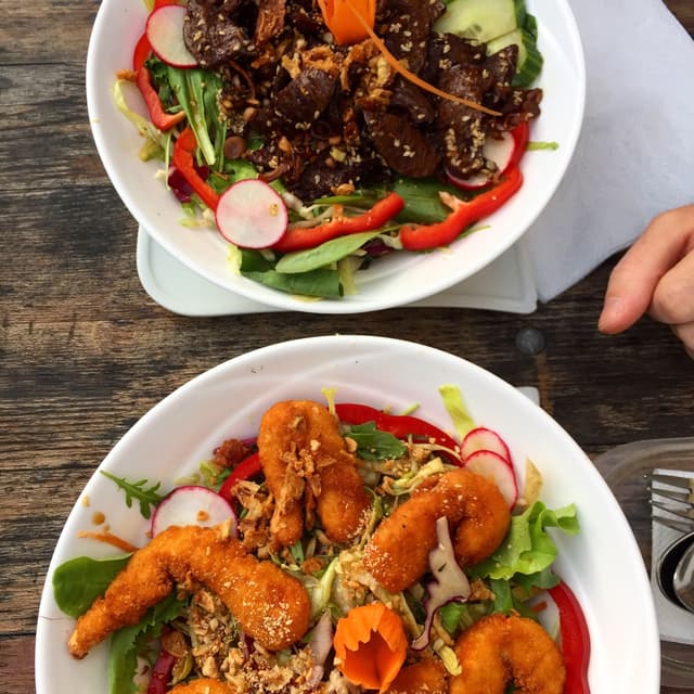 Photo of the dish “Glas Noodle Salat With Shrimps/ Vegan „beef“”