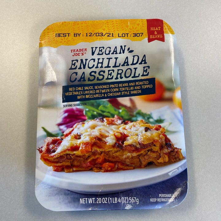 photo of Trader Joe's Vegan Enchilada Casserole shared by @jackz95 on  10 Dec 2021 - review