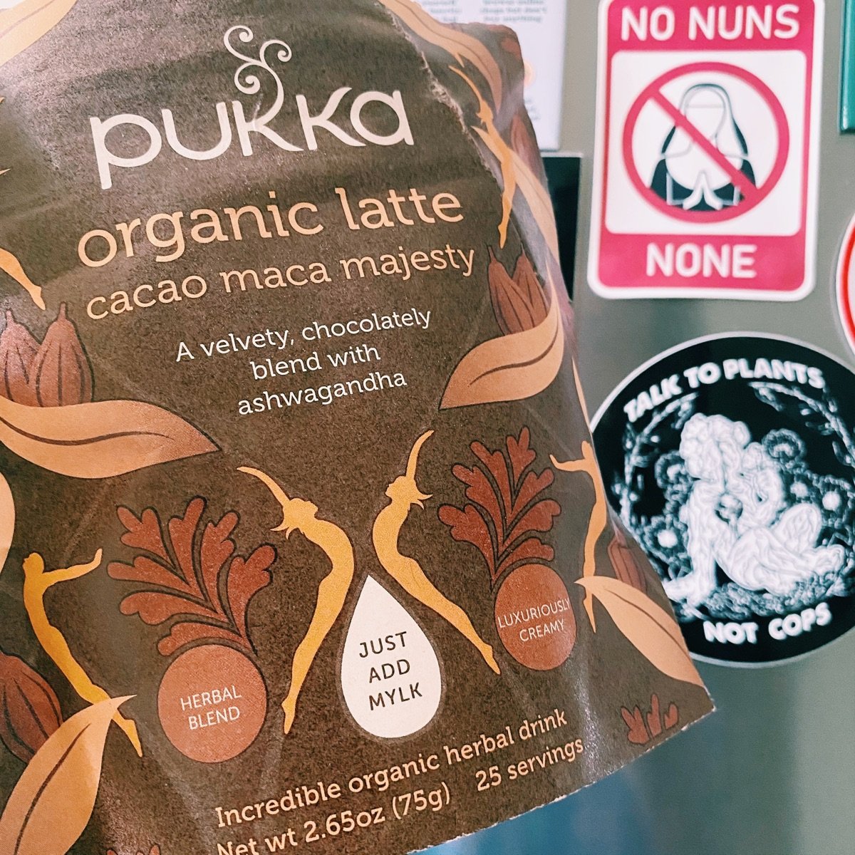Organic Latte Cacao Maca Magic from Pukka Herbs Vegan Product