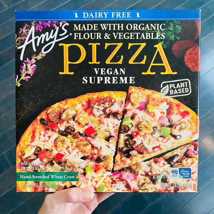 photo of Amy’s Vegan Supreme Pizza shared by @beckyyy on  16 Nov 2021 - review