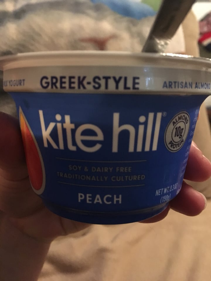 review photo of Kite Hill Artisan Peach Almond Milk Yogurt shared by @roosterredemption on 18 Sep 2018 - review