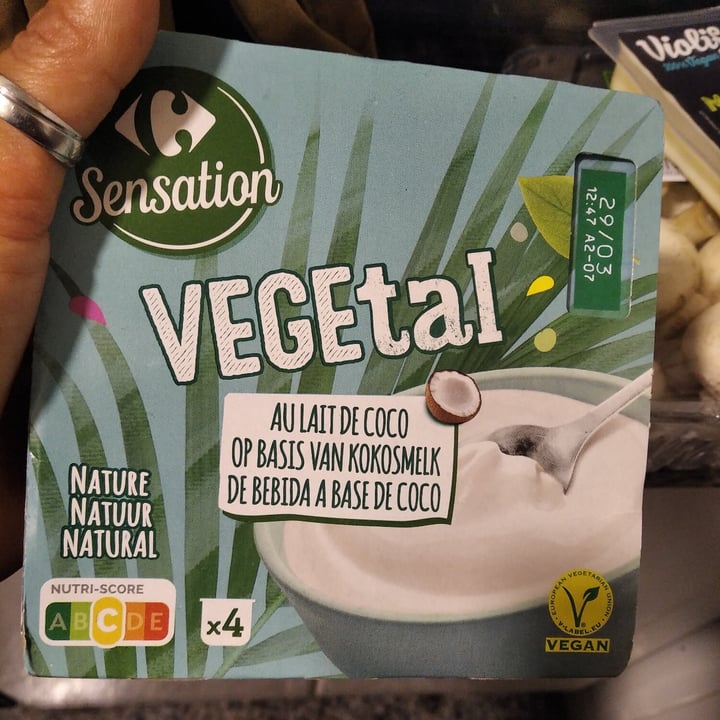 photo of Carrefour Yogurt Vegetal shared by @villacampa on  17 Mar 2021 - review