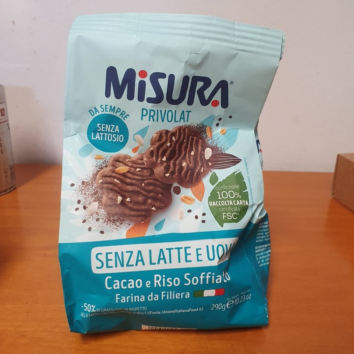 photo of Misura Biscotti con cacao e riso soffiato - Privolat shared by @letireds on  19 Jul 2022 - review