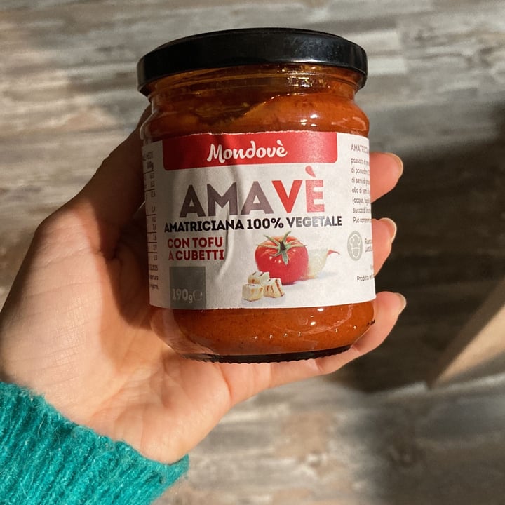 review photo of Mondovè Amatriciana vegetale shared by @annapiazza on 31 Mar 2022 - review
