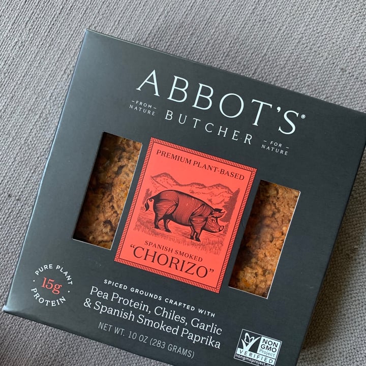 photo of Abbot's Butcher "Chorizo" shared by @holisticherbivore on  17 May 2021 - review