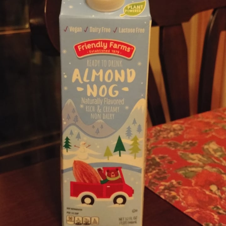 photo of Friendly Farms Almond nog shared by @acastillon on  10 Nov 2022 - review